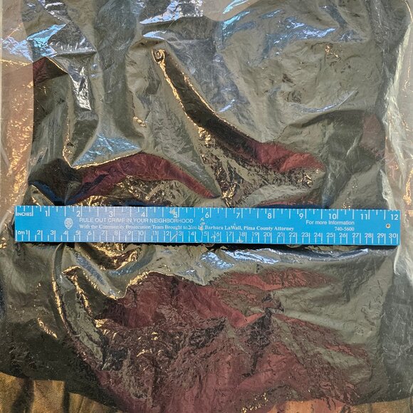 Laura Ashley Vintage 80s 90s Black Velvet Gold Taffeta Party Dress Size 8 - Picture 3 of 6